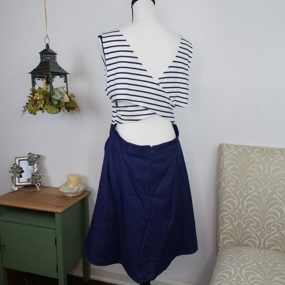 Buy 1 Get 1 FREE🌸Omeya Wanshida Open Back Dress Fit & Flare🌸 - Picture 6 of 7